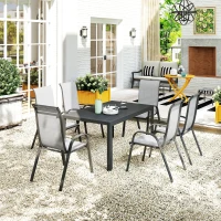 Zestaw jadalny 7-częściowy, stół i 6 krzeseł, dla 6 osób(m-9)