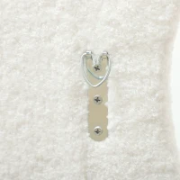 HOMCOM Lustro w Pełnej Długości 160 x 60 cm z Łukowatą Ramą i Designem Falowym Odpornym na Stłuczenie Białe(m-8)