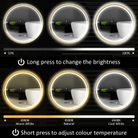 Lustro łazienkowe LED 60 cm z dotykowym włącznikiem(m-4)