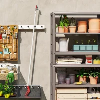 Outsunny Sekator 1,8 m z mechanizmem blokującym do cięcia i podtrzymywania, narzędzie ogrodowe z rączką z aluminium, długi sekator do gałęzi, do cięcia gałęzi i zbierania owoców(m-7)