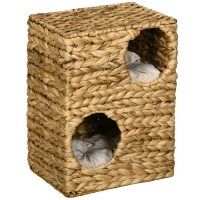 Tuba drapak dla kota 55 cm, 2 kryjówki, poduszka, trawa wodna(m-1)