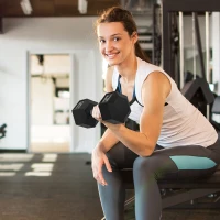 Hantle HOMCOM z radełkowanym uchwytem, żeliwne hantle 2 x 17,5 kg, dla mężczyzn i kobiet, dla domu, siłowni, treningu siłowego(m-8)