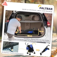 Wózek dla psa i kota, składany, do 4 kg, granatowy(m-6)