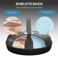Zestaw do boksu z regulowanym stojakiem, rękawice, czarny(m-8)