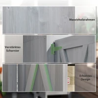 Skrzynia ogrodowa drewniana, wodoodporna, 60x60x160 cm(m-6)