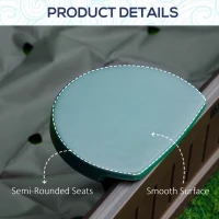 Piaskownica DIY z 3 miejscami, z pokrywą ochronną(m-7)