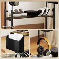 Biurko regulowane, 92 x 40 cm, z kółkami, do komputera(m-7)