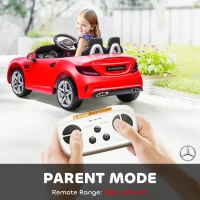 AIYAPLAY Elektryczny samochód dla dzieci, 12V z 2,4G pilotem zdalnego sterowania, muzyką USB, reflektorami LED, dla dzieci 3-6 lat, Czerwony(m-5)