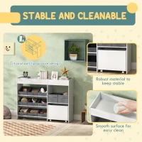 Szafka na zabawki dla dzieci, półki, 3 naklejki, regał na książki(m-5)