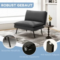 Sofa 4w1, składane, z efektem lnu, do sypialni(m-7)