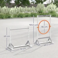 Zestaw Agility dla psów PawHut, 4 elementy, treningowy(m-3)