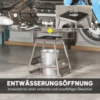 Stojak motocyklowy HOMCOM, uniwersalny uchwyt motocyklowy do 500 kg, stojak, podnośnik, platforma serwisowa(m-7)