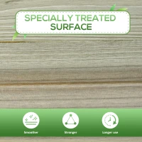 Podwyższone łóżko ogrodowe z półką, drewno, otwory odpływowe(m-7)