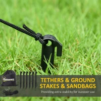 Outsunny Nadmuchiwany Śmierć z kosą, dekoracja na Halloween z LED, z dołączonym wentylatorem, 1,9 x 1,15 x 1,8 m, na zewnątrz, ogród, trawnik(m-5)