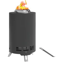 Kociołek ogrodowy Ø16x25cm, stal nierdzewna, bez dymu(m-11)