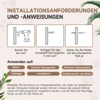 PawHut 5 Piece Cat Shelf Set, Wall Mounted Cat Tree with Scratching Posts & Pad, Cat Bed, Ladder, Steps, Dangling Toy Balls, Jumping Platform, for Indoor Cats, Light Grey(m-7)