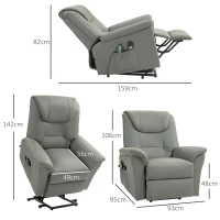 Fotel elektryczny z funkcją podnoszenia i ogrzewania(m-3)