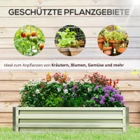 Wysokie łóżko ogrodowe ze stali, odporne na warunki atmosferyczne(m-6)