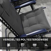 Zestaw 2 poduszek na leżak, wodoodporne, ciemnoszare(m-5)