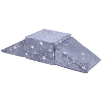 Sofa dla dzieci z funkcją leżenia, szary, dla 2-3 dzieci(m-6)