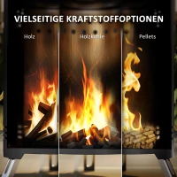 Kociołek ogrodowy Ø16x25cm, stal nierdzewna, bez dymu(m-5)