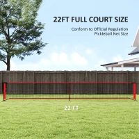 Przenośna siatka do pickleballa 6,7 m z zbieraczem piłek(m-4)