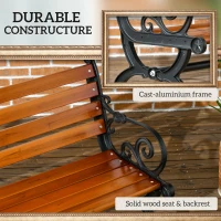 Ławka ogrodowa dla 2 osób, z podłokietnikami, balkonowa(m-5)