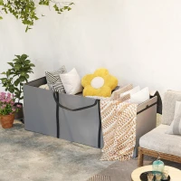 Torba na poduszki ogrodowe, pokrowiec, jasnoszara(m-9)