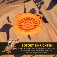 Outsunny Dmuchany kostium dinozaura dla dorosłych Dino T-Rex, zabawne przebranie na Halloween i karnawał(m-6)