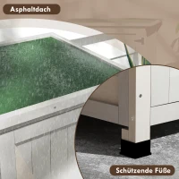 Skrzynia ogrodowa, drewniana, odporna na warunki atmosferyczne(m-6)