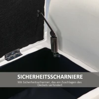 Ławka tapicerowana z pojemnikiem, 111,5x41x65 cm, z oparciem(m-7)