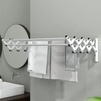 Rozkładany wieszak na pranie, 8 aluminiowych prętów(m-7)