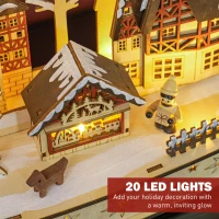 Świąteczna wioska LED z domkami i leśnym krajobrazem(m-5)