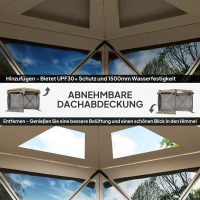 Pawilon sześciokątny 3,5x3m, wodoodporny, zimowy, składany(m-5)