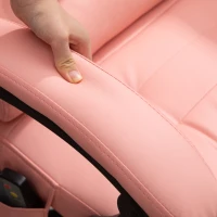 Fotel biurowy Vinsetto z masażem, ergonomiczny, różowy(m-9)
