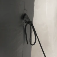 Dekoracja Outsunny na Halloween 3,7 m gigantyczny Kostucha z oświetleniem LED Świecąca figurka nadmuchiwana do użytku zewnętrznego, IP44(m-9)