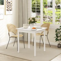 Stół kwadratowy do jadalni, drewniany, biały, dla 2 osób(m-6)