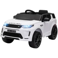 AIYAPLAY Elektryczny Samochód Dziecięcy 12V Land Rover Discovery Sport z Pilotem 2,4G, Muzyką, Klaksonem, Pojazd Elektryczny z LED, USB/MP3, 3-5 km/h, dla Dzieci 3-6 lat, Biały(m-10)