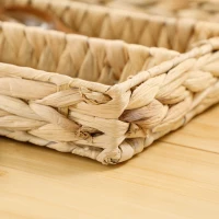 Zestaw 2 koszy do przechowywania, plecione z wody hyzintu(m-9)