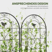 Metalowe kratki do wspinaczki 2 szt., odporne na rdzę, czarne(m-5)