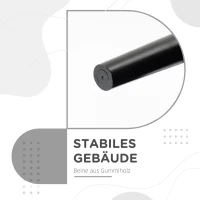 HOMCOM Ławka, Ławka do sypialni, Solidna konstrukcja, Miękkie wyściełanie, 102x36x51 cm, Szara(m-7)