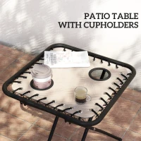 Zestaw leżaków ogrodowych 3w1 z poduszkami i stolikiem(m-5)