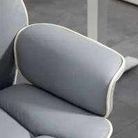 Ergonomiczny fotel biurowy z funkcją leżenia, szary(m-9)