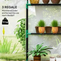 Szklarnia z roletą, oknem, półkami, odporna na zimę(m-4)