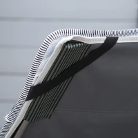 Łóżko campingowe składane z poduszką i kieszenią boczną(m-9)