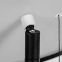 Stojąca lampa solarna zewnętrzna, lampa podłogowa LED z ładowaniem USB, IP44 wodoszczelna lampa podłogowa, Przyciemnialna ciepła biel, Włącznik łańcuchowy, Czarny(m-8)