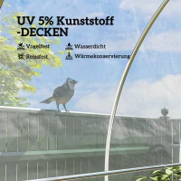 Folia do szklarni 8 x 10 m, wodoodporna, z tworzywa sztucznego(m-4)