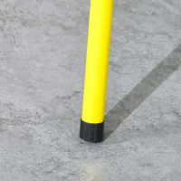 Outsunny Grill węglowy, Grill BBQ, Grill składany z 2 rusztami, płytą do grillowania, składane nogi, wysuwana tacka na węgiel, grill kempingowy, stal nierdzewna, 85 x 43 x 72 cm, Żółty(m-8)