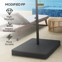 Stojak na parasol 4-częściowy, wodoodporny, ciężar parasola(m-5)