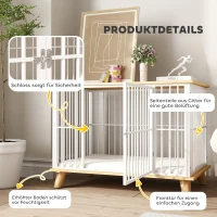 Klatka dla psa PawHut, z poduszką, do 15 kg, domowa(m-6)